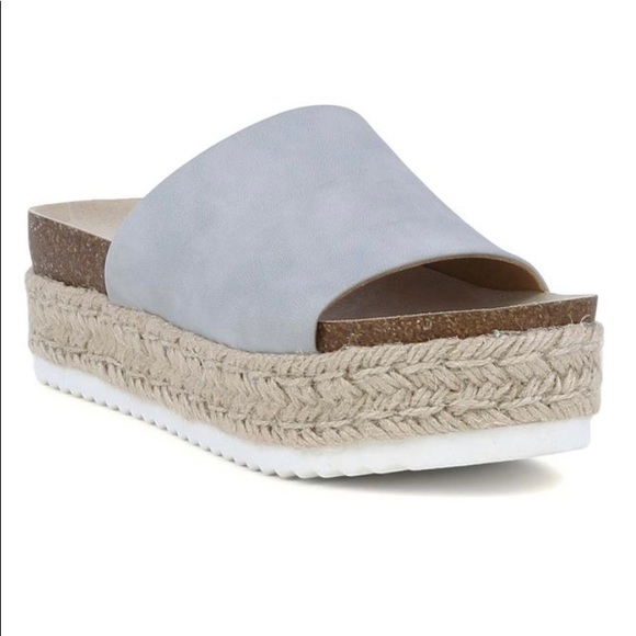 🆕BLACK/GRAY ICELYN PLATFORM SANDAL - Picture 2 of 6